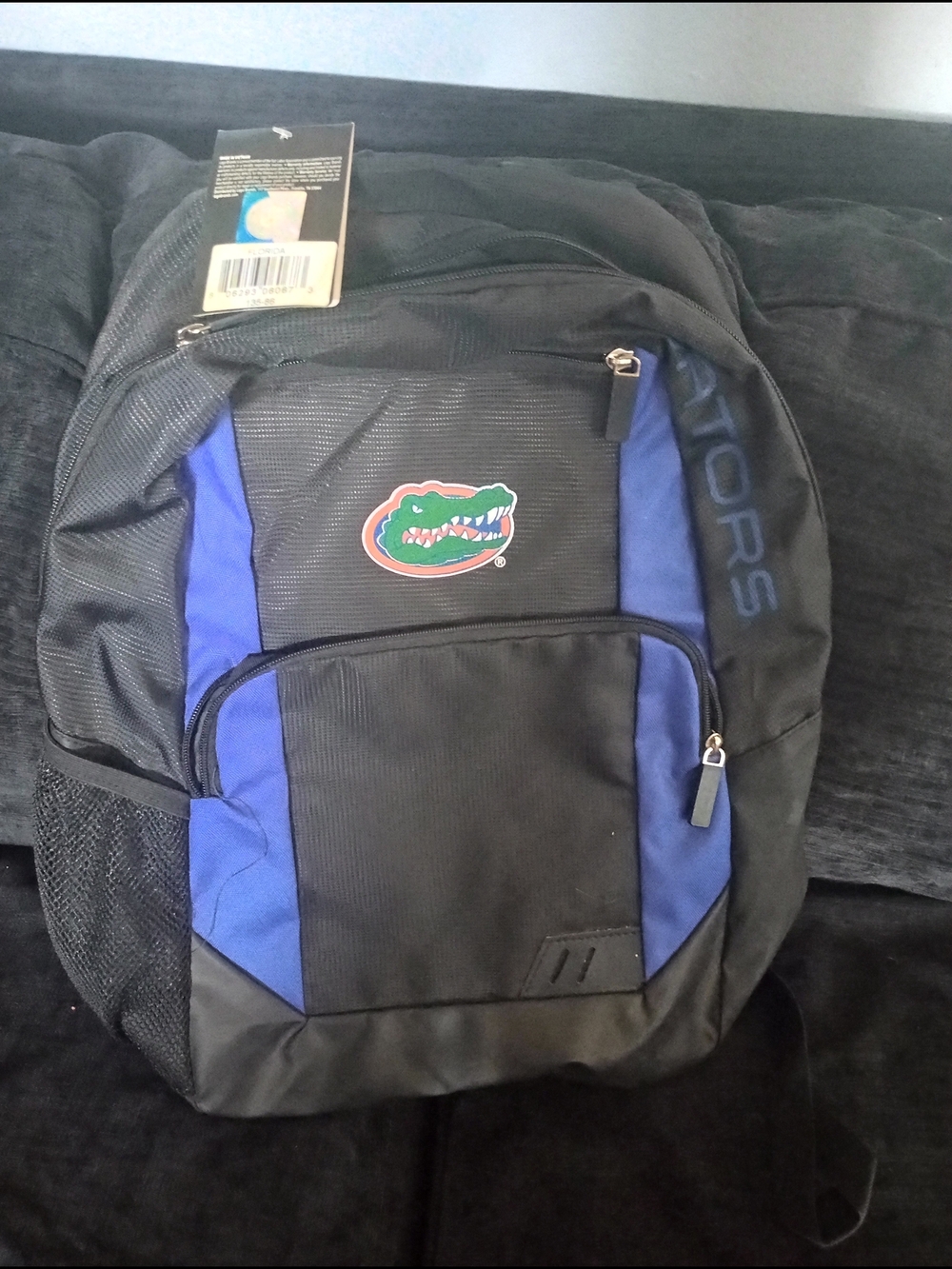 NWT Logo Athletic Black and Royal Blue Backpack with Florida Gator Patch